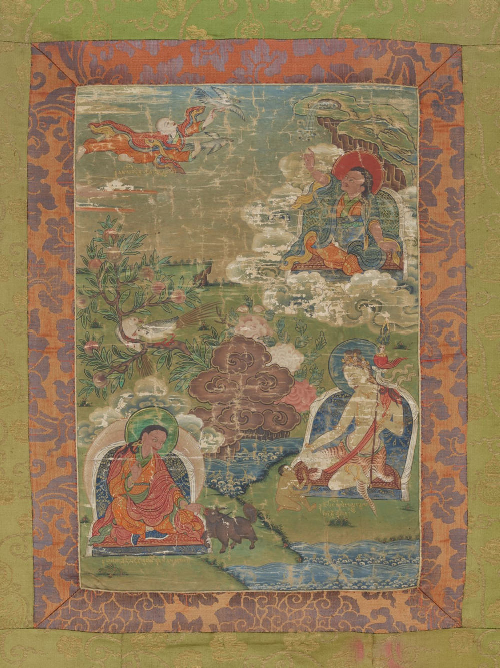 Padmasambhava with his 25 Tibetan Pupils

From a series of 7 thangkas 
